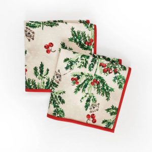 Alternative view of Alesta Home Çiçek Desenli Pamuklu 6'lı Kumaş Peçete 45x45 cm PCT010