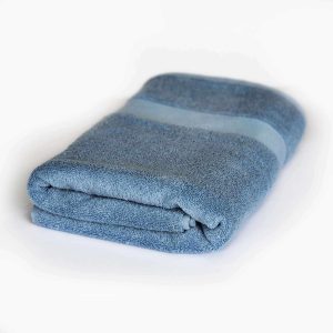 Alternative view of Alesta Home Pamuklu Mavi Banyo Havlusu 70x140 cm HVL063