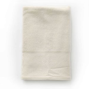 Alesta Home Pamuklu Krem Banyo Havlusu 70x140 cm HVL096