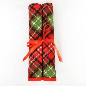 Alternative view of Alesta Home Kırmızı Pötikareli Pamuklu 6'lı Kumaş Peçete 45x45 cm PCT009