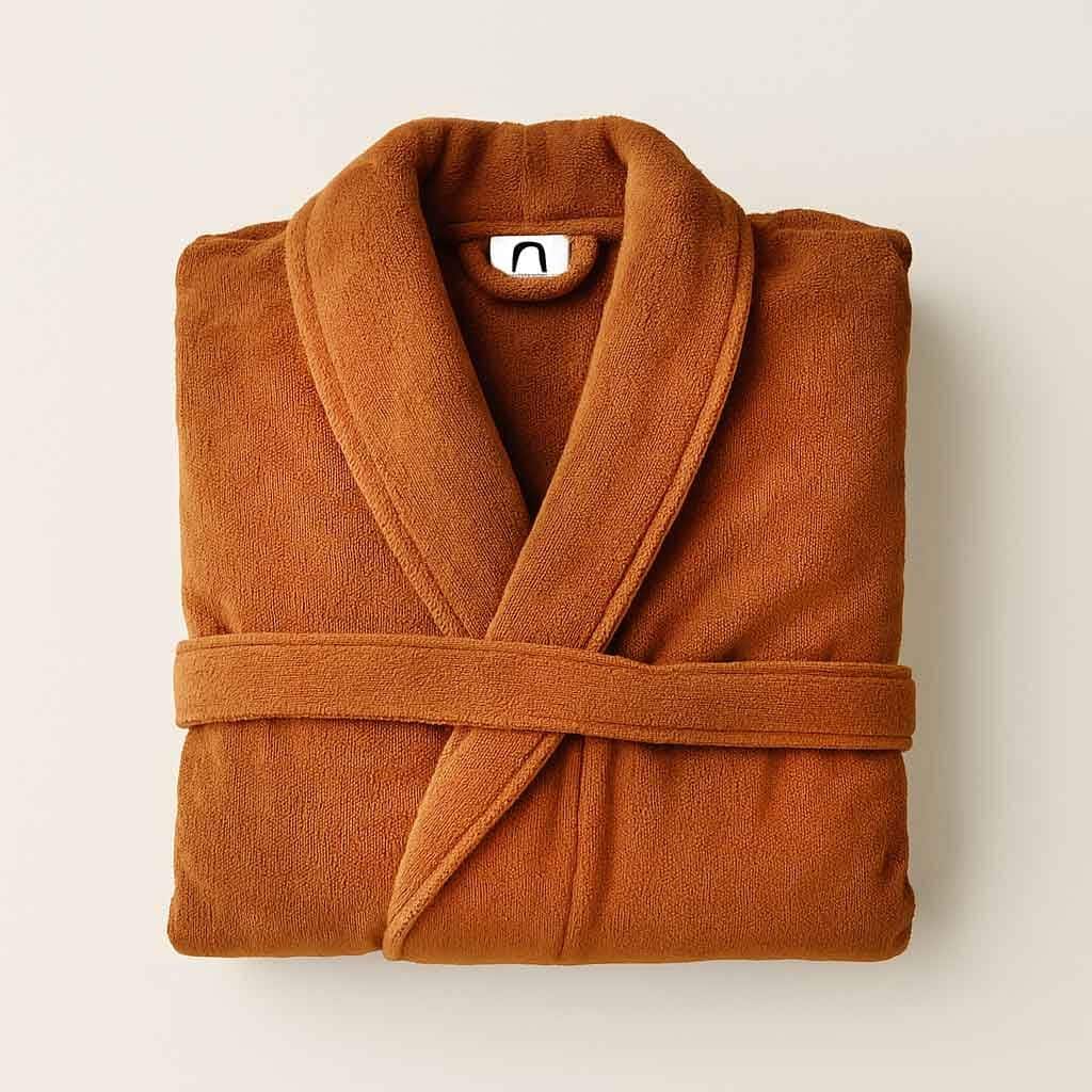 Alternative view of Alesta Home Pamuklu Kiremit Rengi Bornoz BRNZ006