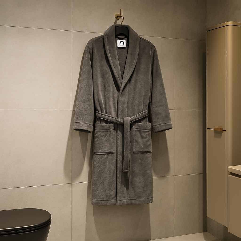 Alesta Home Pamuklu Antrasit Bornoz BRNZ001