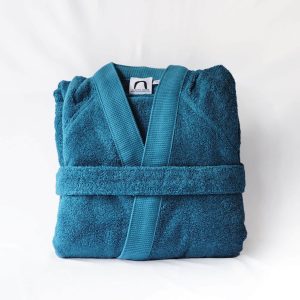 Alternative view of Alesta Home Pamuklu Petrol Mavisi Bornoz BRNZ012