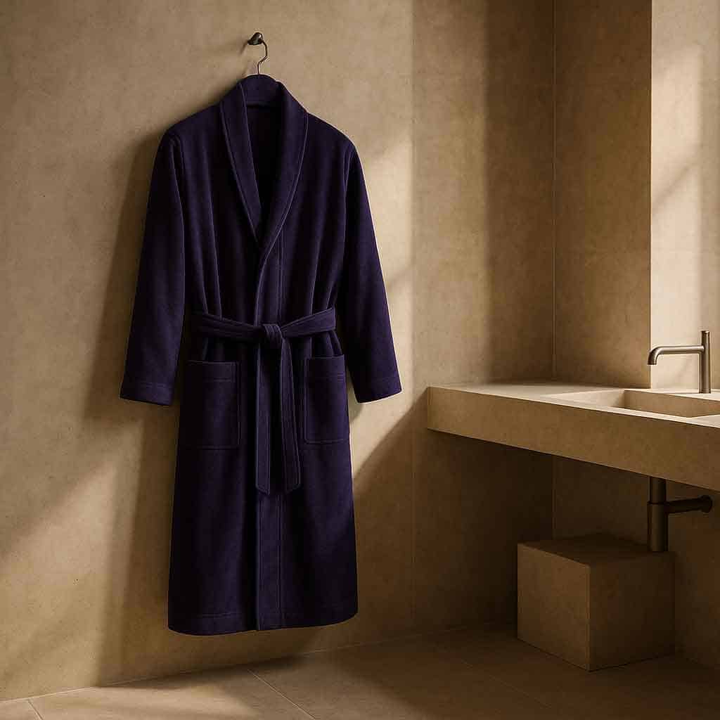 Alesta Home Pamuklu Lacivert Bornoz BRNZ028