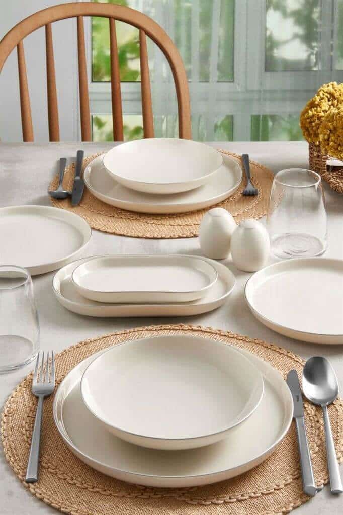 Güral Porselen 30 Parça Bilbao 6 Kişilik Yemek Takımı GBSBLB30YT30GM