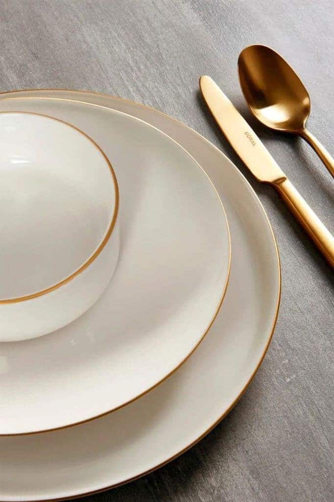 Güral Porselen 30 Parça Bilbao 6 Kişilik Yemek Takımı GBSBLB30YT30GD