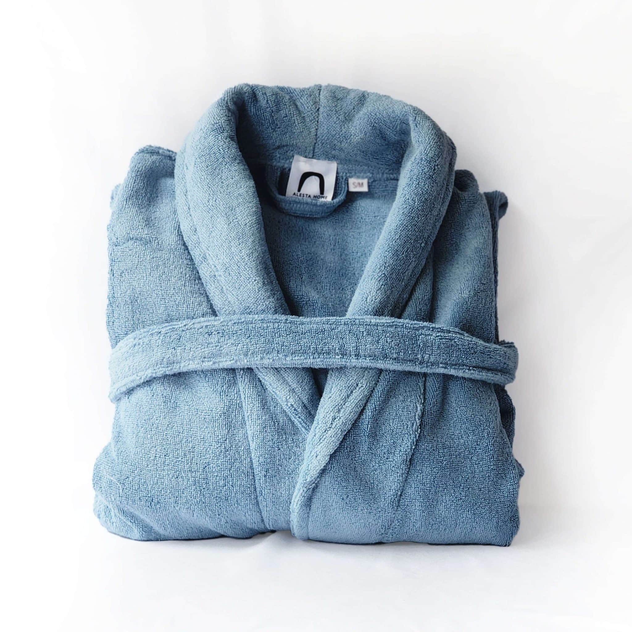 Alternative view of Alesta Home Pamuklu Mavi Bornoz BRNZ002