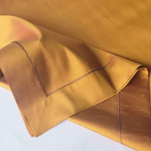 Alesta Home Kiremit Rengi İpek Mor Zikzak Dikişli Runner 50x160 cm RNR023 - Görsel 4
