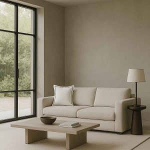 Alesta Home Minimalist Beyaz İpek Siyah Biyeli Kırlent Kılıfı 40x40 cm