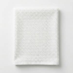 Alesta Home Pamuklu Waffle Beyaz Banyo Havlusu 100x180 cm HVL051