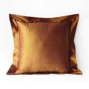 Alternative view of Alesta Home İpek Zikzak Dikişli Kulaklı Bakır Kırlent Kılıfı 55x55 cm