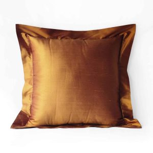 Alternative view of Alesta Home İpek Zikzak Dikişli Kulaklı Bakır Kırlent Kılıfı 55x55 cm