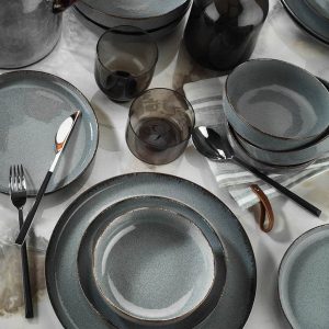 Kütahya Porselen Mood 24 Parça 6 Kişilik Mavi Yemek Takımı MOD24Y2730P01