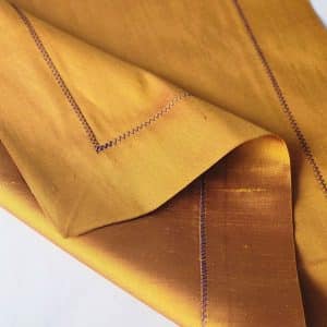 Alternative view of Alesta Home Mor Zikzak Dikişli Turuncu İpek Peçete 45x45 cm PCT015